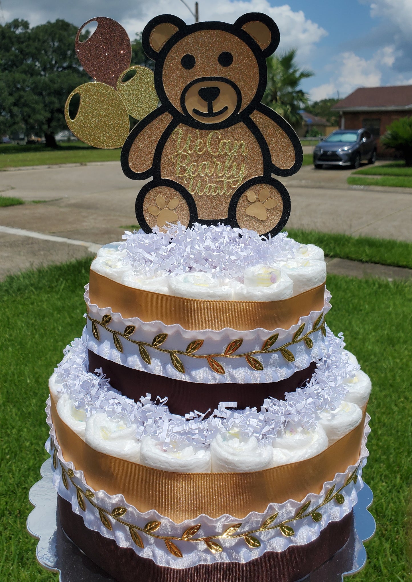 We Can Bearly Wait Diaper Cake