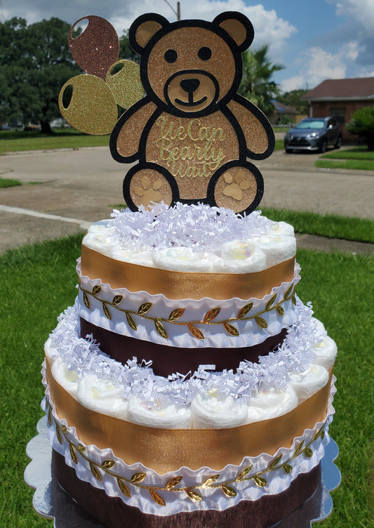 We Can Bearly Wait Diaper Cake