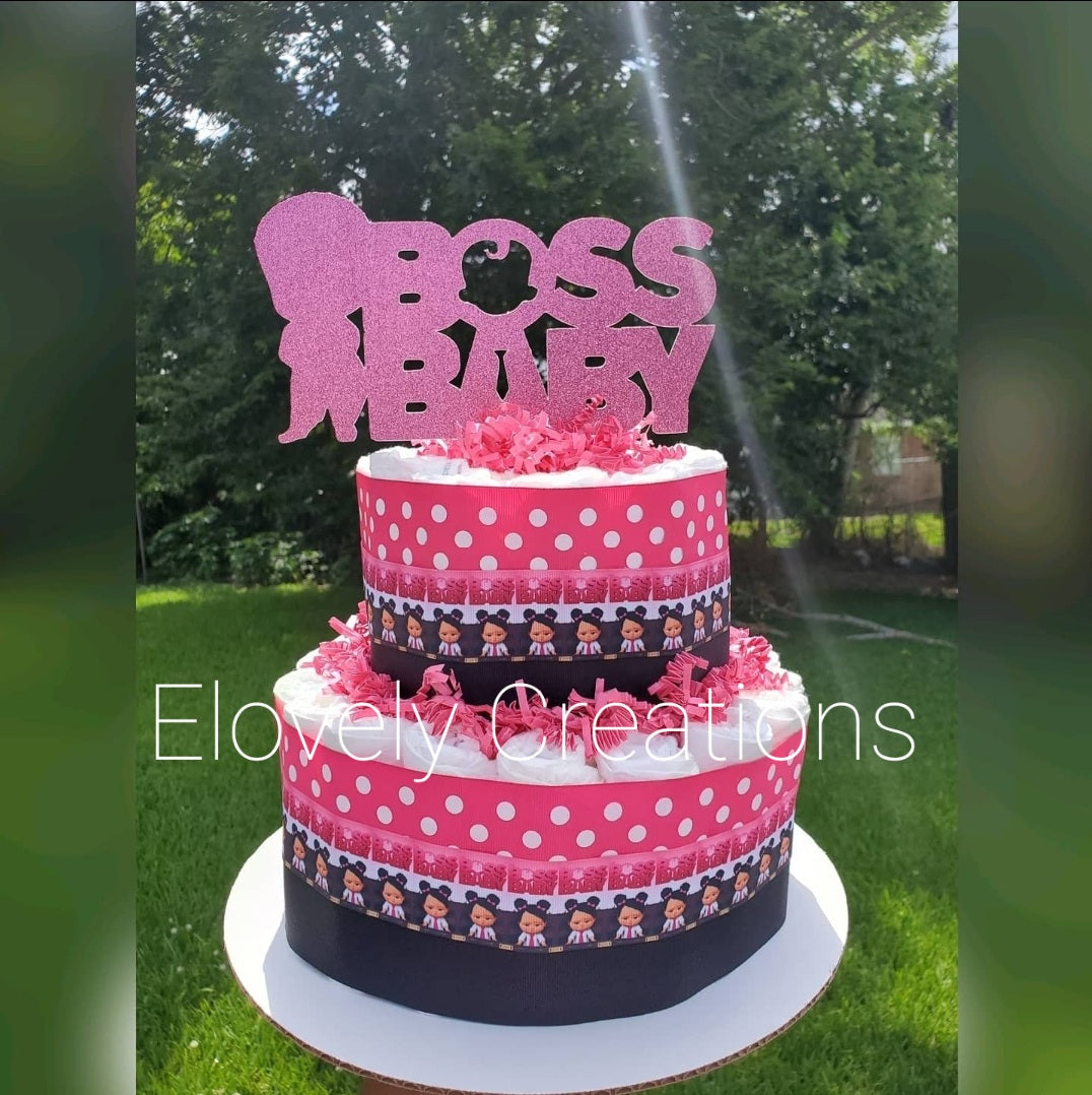 Boss Baby Diaper Cake (Girl)